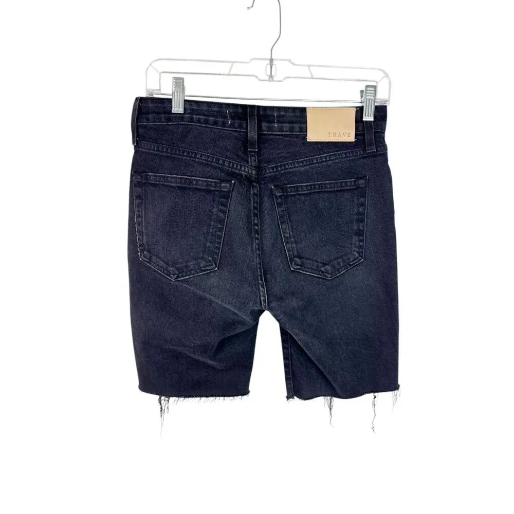 TRAVE Priscilla Road to‎ Nowhere 26 Denim Shorts Washed Black EUC 9.25